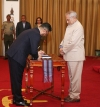 Prezidente Republika José Ramos Horta, segunda foin lalais, fó pose ba Embaixadór Extra Ordinariu no Plenipotensiariu Timor-Leste nian ba Reinu Unidu, João Paulo da Costa Rangel. Foto:Media Gabineti PR.