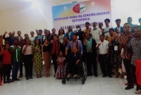 Raez Hadomi Timor-Oan (RHTO) kinta ne&#039;e (23/03), realiza workshop konaba asuntu defisiénsia nian ba kargu Xefia no Diretór sira husi Sekretaria Tekniku Administrasaun Estatal no Komisaun Nasional Eleitoral sira atu iha kuiñesimentu klean hodi atendementu ba ema ho defisiénsia iha eleisaun Parlamentar 2023. Foto:INDEPENDENTE/Ivonia.