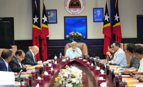 Reuniaun Konsellu Ministru ne’ebé diriji husi Primeiru Ministru Kay Rala Xanana Gusmão, iha Palasiu Governu, Dili, kuarta (09/07/25). Foto:Media GPM.