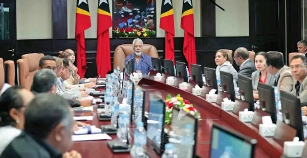 Reuniaun Konsellu Ministru, Diriji husi Primeiru Ministru Kay Rala Xanana Gusmao. Foto:Media GPM.