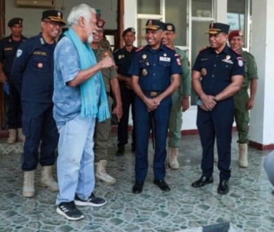 PM Xanana Gusmão Konversa ho Komandante Jeral no Segundu Komandante Jeral iha Edifisiu Komando Jeral, Kaikoli, (03/11/23). Foto:Media GPM.