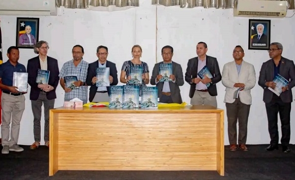 Minsiteriu Ensinu Superior Siensia no Kultura (MESSK) hamutuk CNC lansa módulu chega, iha edifisu CNC, Balide, Dili, sesta ne'e (28/02/25). Foto:Media CNC.