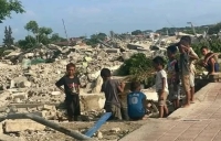 Labarik sira ne'ebe sai vitima ba Eviksaun iha Fomentu II. Foto:Dok/INDEPENDENTE.