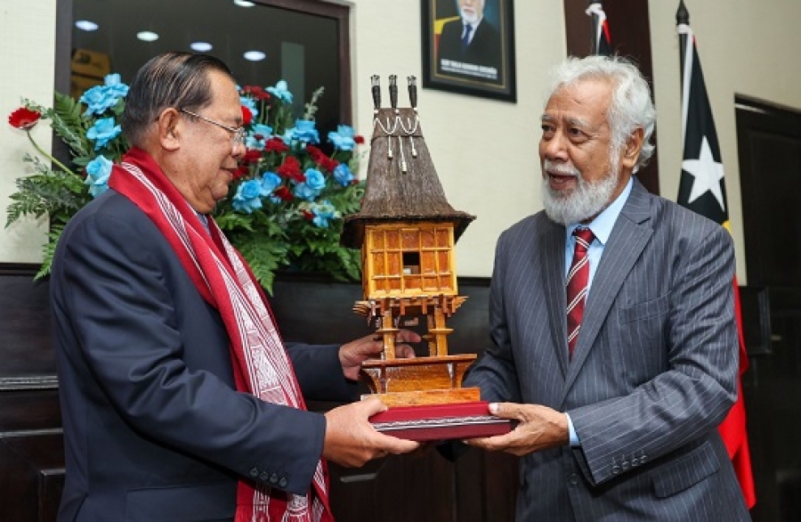 PM Xanana ho Prezidente Hun Sen Aborda Reforsa Kooperasaun Polítika no Ekonómika