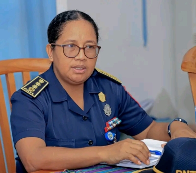 Diretora Ezekutiva Servisu Migrasaun, Superintendente Xefe Polísia Natercia Martins. FOTO: Media APORTIL,I.P.