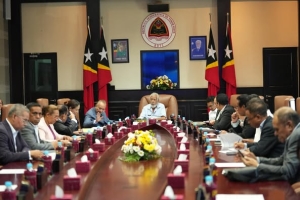 Reuniaun Konsellu Ministru ne&#039;ebe diriji husi Primeiru Ministru Kay Rala Xanana Gusmao. Foto:Media GPM.