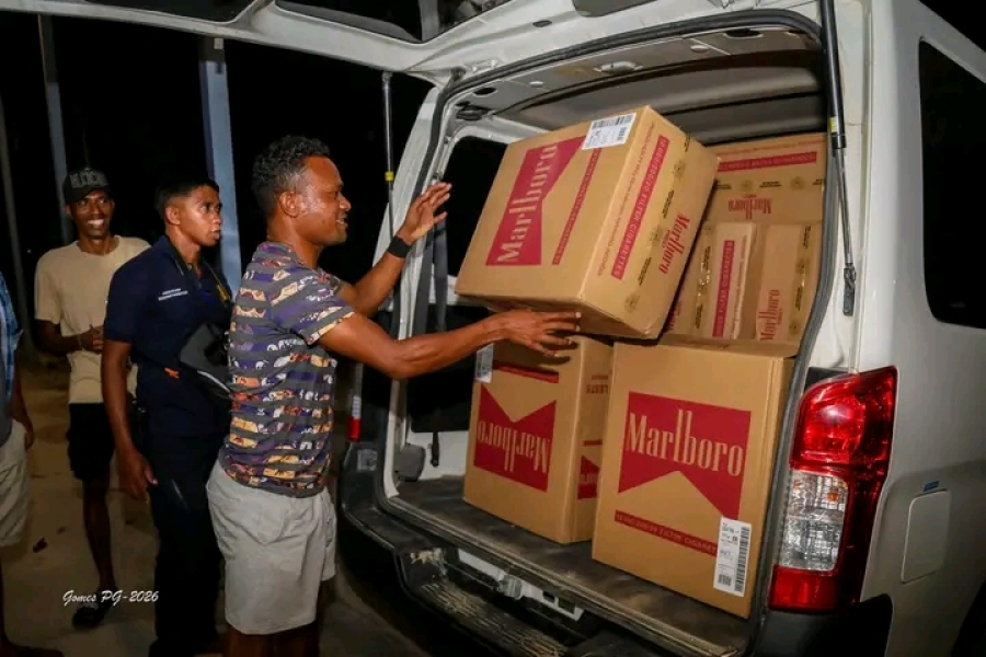 PNTL prende sigaru ilegal kaixa 50 iha Kasnafar