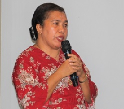 Sekretaria Estadu Igualidade no Inkluzaun, Maria do Rosario Fatíma Correia. Foto:Dok.