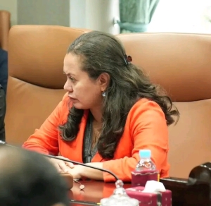 Ministra Saúde, Élia dos Reis Amaral. FOTO: Media G-PM