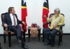 Embaixadór Uniaun Europeia (EU) ba Timor-Leste, Thorsten Bargfrede, hasoru malu ho Primeiru-Ministru, KayRala Xanana Gusmão, iha Palasiu Governu, Dili, Segunda (29/09/25), hodi reafirma kompromisu UE nian hodi hametin kooperasaun ho Timor-Leste. Foto:Media GPM.