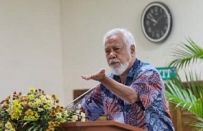 Primeiru Ministru (PM), Kay Rala Xanana Gusmao hato&#039;o diskursu iha serimonia aniversariu PNDS nian ba dala-10 iiha CCD, Merkadu Lama, (05/12). FOTO:Media MAE.