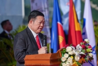 ASEAN Secretary-General Kao Kim Hourn, speaking during commemorations in Dili. Photo:INDEPENDENTE