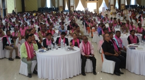 Xefe Suku Sira Partisipa Iha Forum Diagolo ho Tema &quot;Autoridade Lokal Sai Kampiaun ba Igualdade Jeneru Iha Suku&quot;, Iha Salaun Mahoka, OSINDO, Dili, (18/07/24). Foto:Media Gabinete SEI.