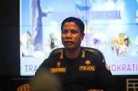 Portavos Relasaun Publika Komandu Jeral Polisia Nasionál Timor-Leste (PNTL), Superintendente Xefe Armando Monteiro. Foto:Media PNTL.