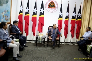 Primeiru Ministru Taur Matan Ruak enkontru ho eis Ministru Saude sira hodi koalia kona-ba oinsa atu halo prevensaun ba virus corona iha Timor-Leste. Foto Gabinete PM.
