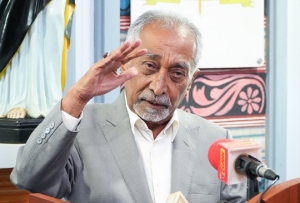 Eis Primeiru Ministru, atuál Sekretáriu Jerál Partidu FRETILIN, Marí Alkatiri. Foto:Media Eis Titular.