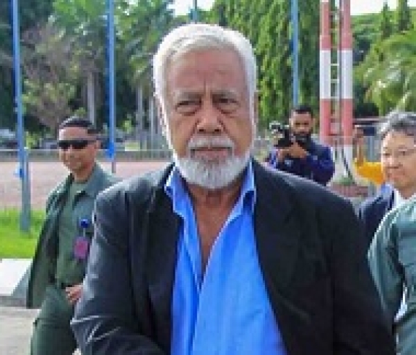 PM Xanana iha Aeroportu Internasional Nikolau Lobato, atu Aranka ba Japaun Partisipa Simeira ASEAN iha Japaun. Foto:Media GPM.