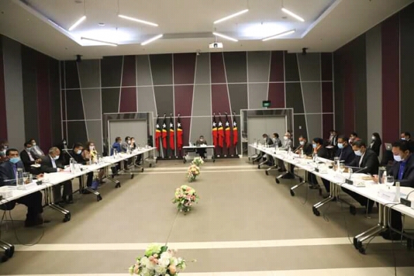 Reiuniaun Konsellu Ministru ne&#039;ebe diriji husi Primeiru Ministru Taur Matan Ruak iha Ministeriu Finansas Aitarak-Laran, kuarta ohin (02/06). Foto:Independente.