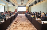 Timor-Leste hamutuk ho Repúblika Indonezia hala’o diskusaun ba negosiasaun Fronteira Maritíma, iha Ótel Palm Spring, Fatuhada Dili, durante loron rua, hahú husi loron 19 to’o 20 fulan-Agostus tinan 2025. Foto: Media GPM.