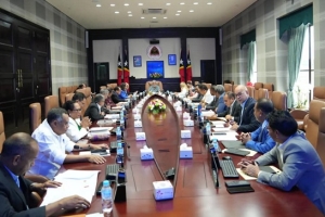 Reuniaun Konsellu Ministru ne&#039;ebe diriji husi Primeiru Ministru Kay Rala Xanana Gusmao, iha Palasiu Governu, Dili. Foto:Dok.