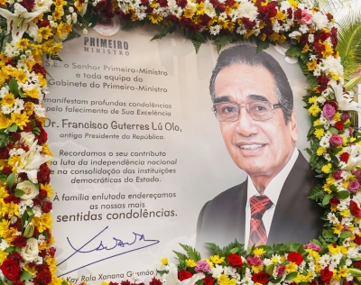 PM Xanana nia karta sentidu kondolensia iha rezidensia maktoban, Farol Dili. Foto INDEPENDENTE