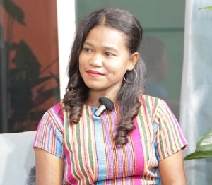 Lucia Barbosa, Kandidata Xefe Suku ba Iha Suku Mausiga Postu Administrativu Hatu-Builiku, Munisipiu Ainaro. Foto: INDEPENDENTE.