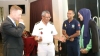 Komandante Komponente Naval no Diretór Autoridade Marítima Nasional (AMN), Komodoro Higino das Neves “Super-Man”, ambitu abertura formasaun Maritime Domain Awareness (MDA), iha Otel Novu Turizmu, Segunga (09/03). FOTO: Media F-FDTL. 