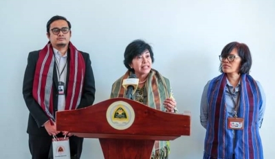 Akademika no Peskizadora, Dewi Fortuna Anwar ho Ekipa Badan Riset ho Inovasi Nasional (BRIN) husi Indonézia. Foto:Media GPM.
