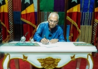 Prezidente Repúblika, José Ramos Horta, ofisialmente promulga lei kona-ba revogasaun Pensaun Mensal Vitalisia, iha 29 Setembru ne’e. Foto:Media PR.
