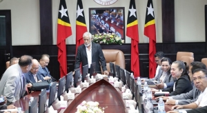 Reuniaun Konsellu Ministru neebe prezide husi PM Xanana. Foto:Dok