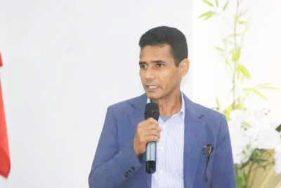 Prezidente Liga Futeból Timor-Leste, Ipolito Soares. Foto:Dok.