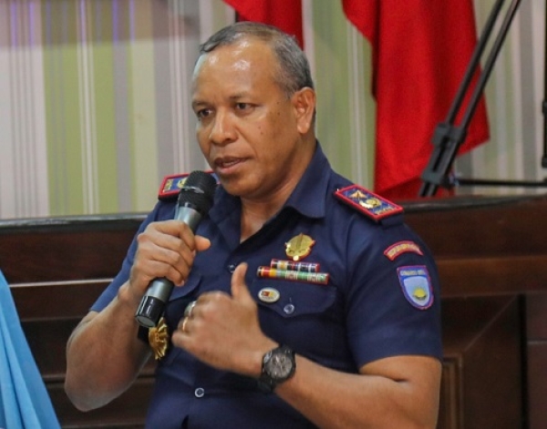 Komandante Daruak Polisia Nasionál Timor-Leste, Komisariu Pedro Belo. Foto:Media PNTL.