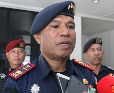 Komandante Jerál Polisia Nasional Timor-Leste (PNTL), Komisariu Jerál Polisia, Henrique da Costa. Foto:INDEPENDENTE.