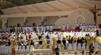 Momentu misa iha Tasi-Tolu ne&#039;ebe prezide husi Santo Papa Francisco iha loron 10 fulan-Setembru 2024. Foto:Dok/INDEPENDENTE. 