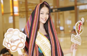 Eufrasia Vieira reprezenta Timor-Leste partisipa iha eventu Miss Planet International.FOTO: pajina FB: Eufrasia Vieira.