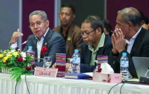Ministeriu Trasporte no Komunikasaun (MTK) aprezenta planu no programa ne&#039;ebe atu implementa iha tinan 2026, ba KRO, iha Salaun Auditoriu MF, Aitarak Laran, Dili, (07/08/25). Foto:Media GPM.