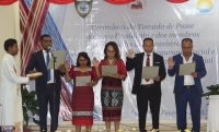 Estrutura INSS ne&#039;ebe ohin simu pose ba mandatu tinan tolu, iha salaun MSSI, Kaikoli, Dili, sesta (16/02/24). Foto:INDEPENDENTE.