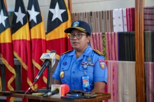 Komandante Jerál PNTL daruak, Komisaria Natercia Martins. FOTO: Media PR