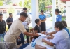 Ekipa Sekretariadu Rekrutamnetu hahú rejistu no distribui formulariu ba kadetes foun PNTL tinan 2025 no 2026, iha CFP Komoro, Dili, (05/08/25). Foto:Media PNTL