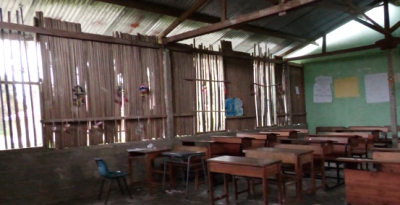 Kondisaun Eskola Báziku Central Calcuc, ne&#039;ebe lokaliza iha Postu Administrativu Fatuberliu, Munisipiu Manufahi. Foto:INDEPENDENTE/Ivonia.