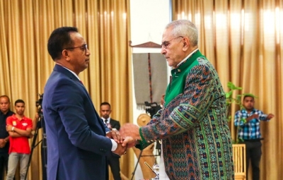 The President of Timor-Leste and Nobel Peace Laureate, J. Ramos-Horta sworn in Mr. Sergio de Jesus Fernandes da Costa Hornai as the new Minister of Justice for the IX Constitutional Government. The swearing-in ceremony took place at the Nicolau Lobato Presidential Palace. Foto:Media PR.